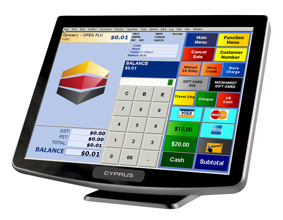 pos solution on tablet